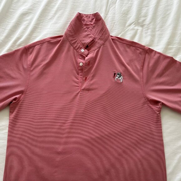Onward Reserve Vintage Dog Hairline Stripe Performance Polo - Picture 1 of 2